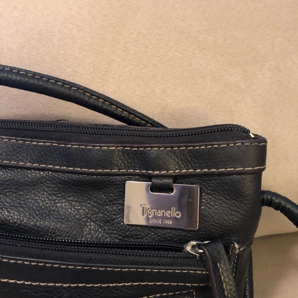 Tignanello black leather bag - Picture 2 of 7